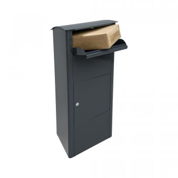 Preview: Paketbriefkasten Mefa Beech 457 Antharazit RAL 7016 Entnahme vorne